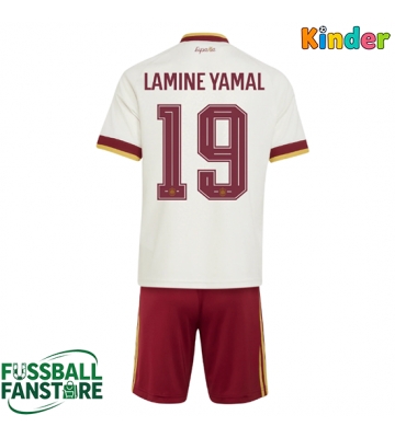 Spanien Lamine Yamal #19 Replik Auswärtstrikot Kinder WM 2026 Kurzarm (+ Kurze Hosen)